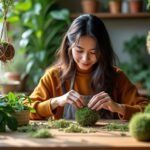 Initiation au kokedama : comment réaliser votre propre jardin suspendu à la maison