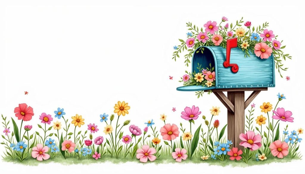 personnalisez votre boîte aux lettres avec des fleurs dans ce projet diy facile et créatif. apportez une touche florale unique à votre entrée !