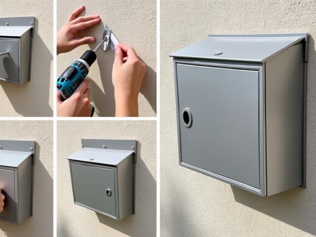 Comment installer une boîte aux lettres murale sur un mur crépi (guide étape par étape)