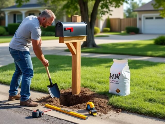Installer une boîte aux lettres sur pied : règles, outils et astuces de stabilité