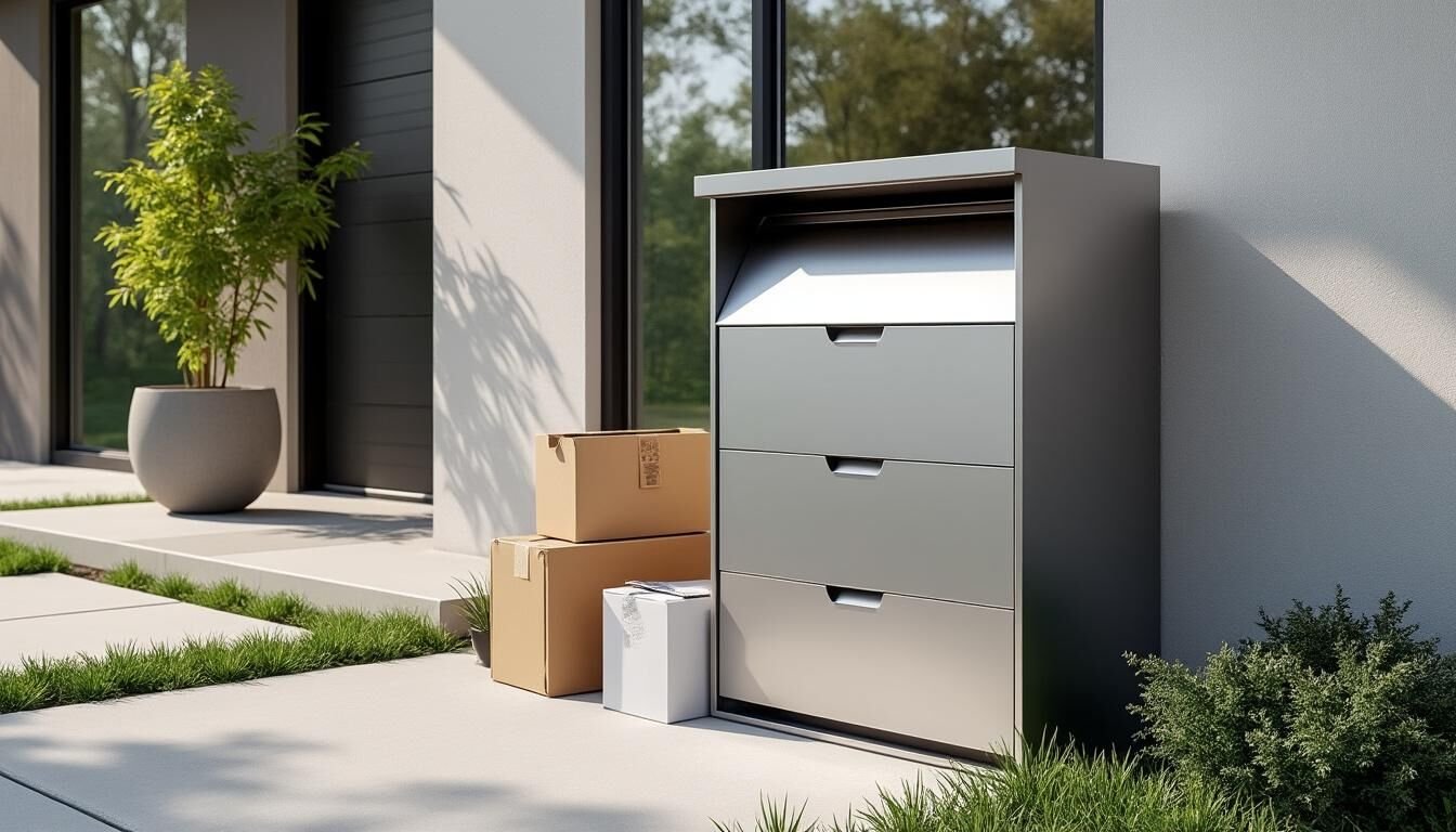 Découvrez notre boîte aux lettres grande capacité conçue spécialement pour accueillir vos colis volumineux en toute sécurité. Pratique et robuste, elle protège vos livraisons à domicile.