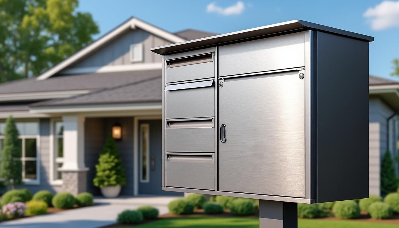 Découvrez notre boîte aux lettres grande capacité, idéale pour recevoir facilement vos colis volumineux en toute sécurité.