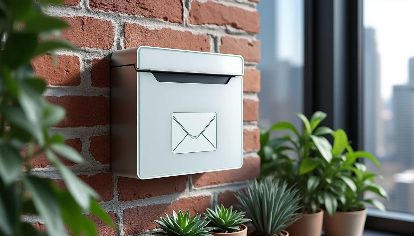Découvrez notre boîte aux lettres murale en inox, idéale pour particuliers et professionnels, alliant robustesse, design moderne et sécurité pour votre courrier.