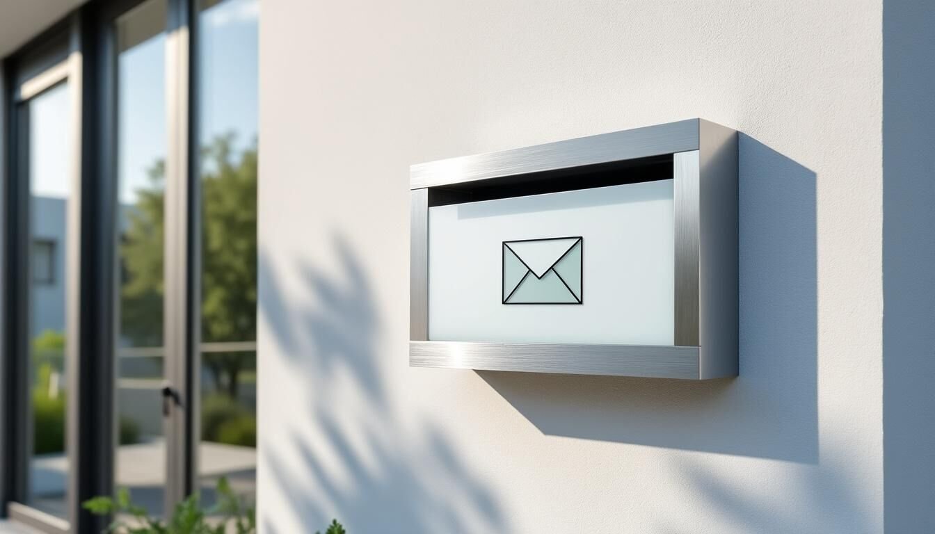 Découvrez notre boîte aux lettres murale en inox, idéale pour particuliers et professionnels, alliant durabilité, sécurité et design moderne.