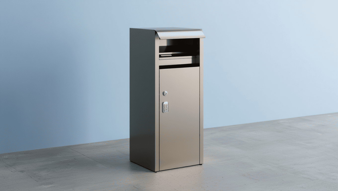 Boîte aux lettres sur pied grande capacité