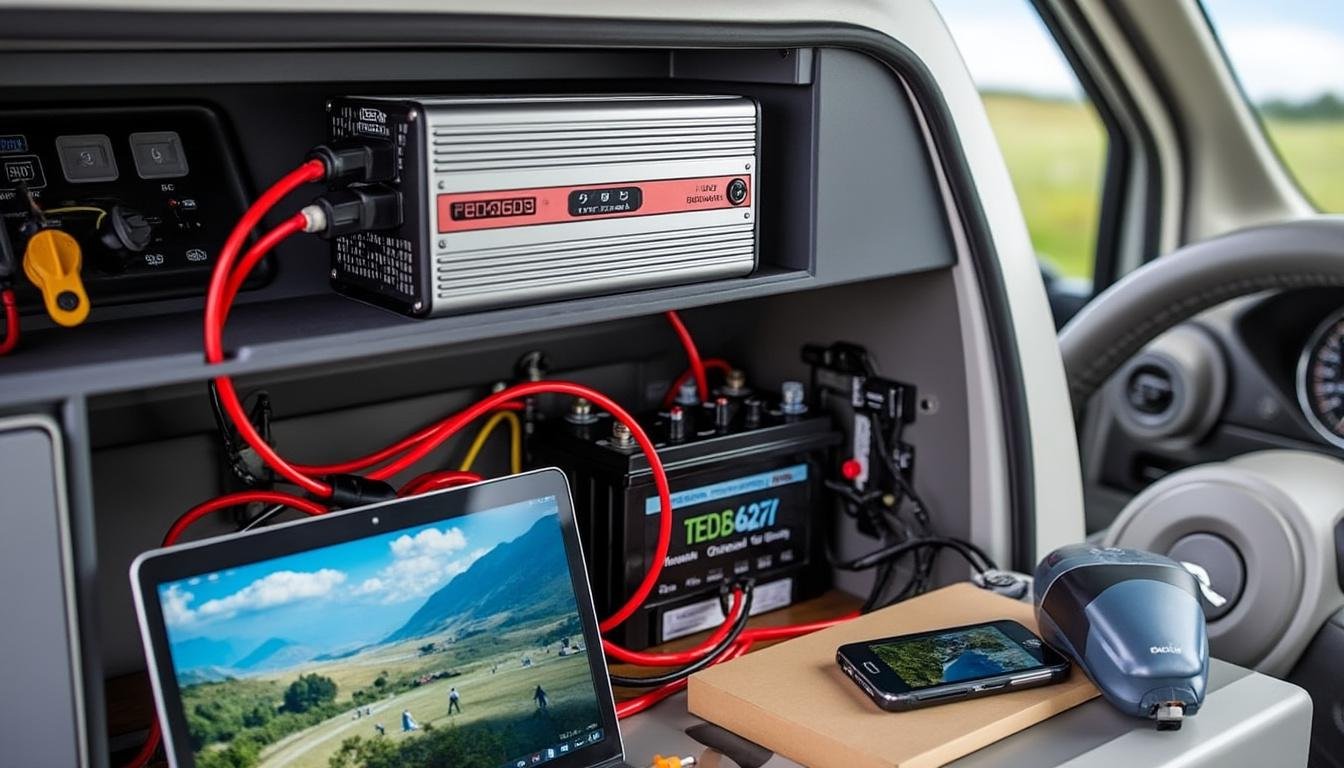 découvrez en cinq minutes tout ce qu'il faut savoir sur les convertisseurs 12v/220v : fonctionnement, usages et conseils pour choisir le modèle idéal.