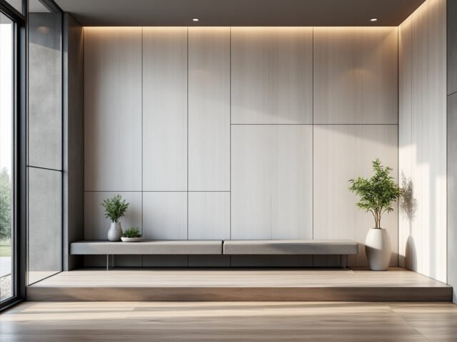 Créer un faux mur pour moderniser une entrée